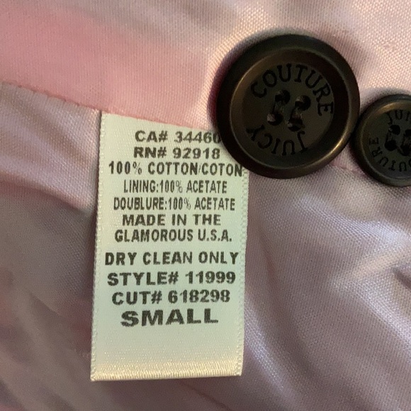 Juicy Couture Brown Blazer/Jacket with pink lining - Picture 6 of 7